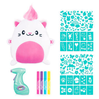 AIRBRUSH PLUSH игровой набор мягкая игрушка с аэрографом Kawaii Kitty, 25 см (AIR073)