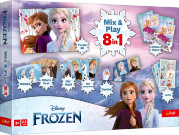 TREFL FROZEN 8in1 Mix&play galda spēļu komplekts (02596T)