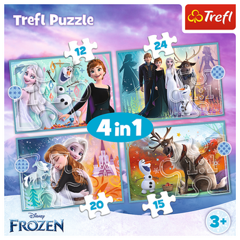 TREFL FROZEN Комплект пазлов 4в1 (34381T)