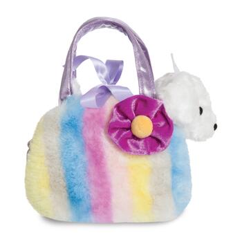 AURORA Fancy Pals Plīša kucēns violetā somā, 20 cm (210552B)