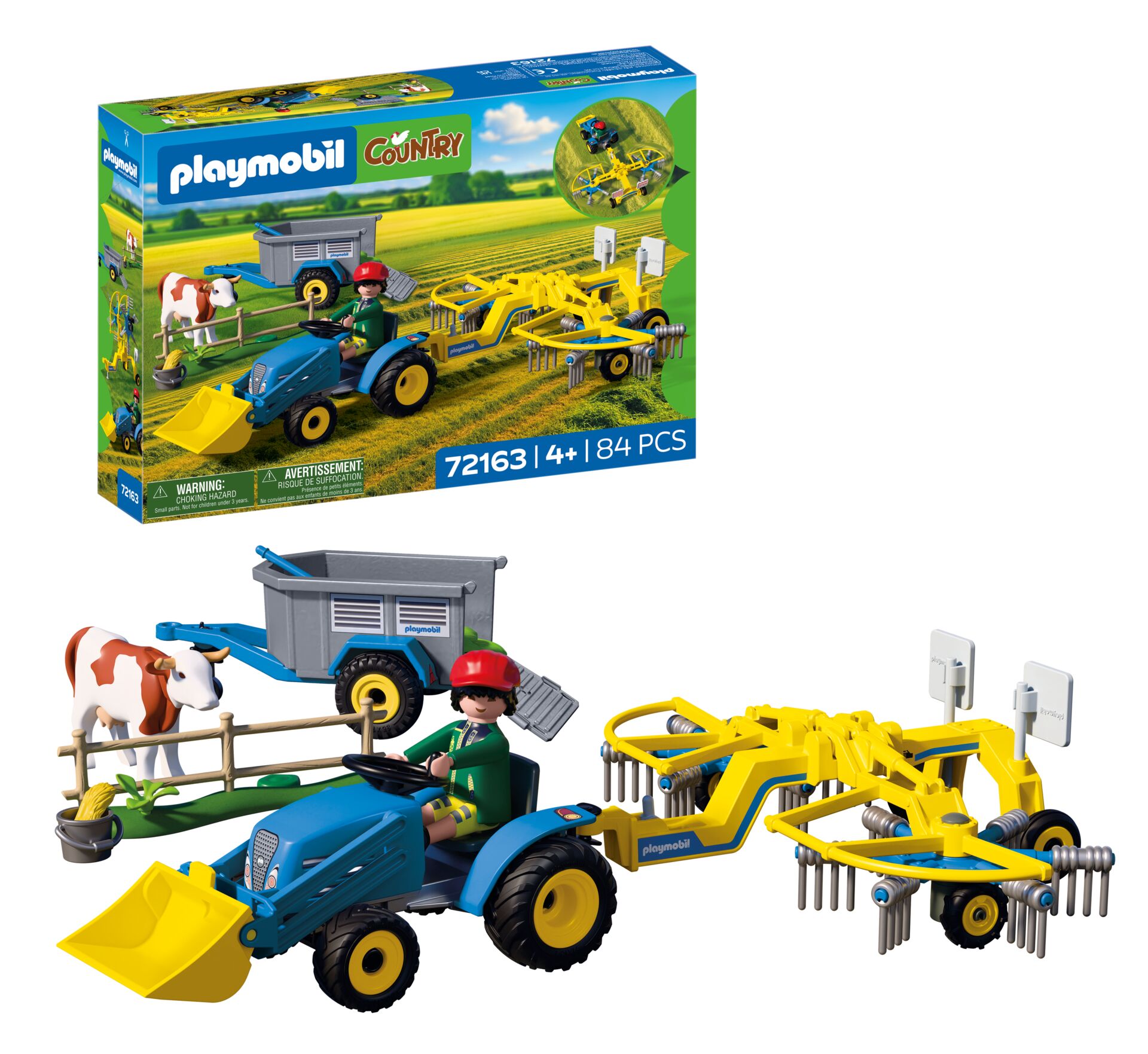 PLAYMOBIL Малый трактор с сеноворошилкой 72163 (72163P)