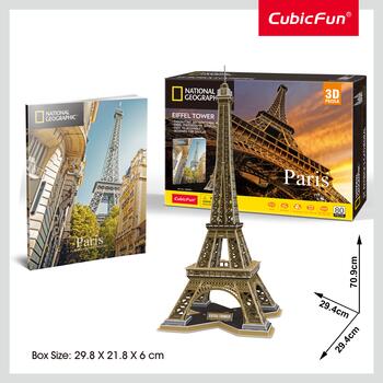 CUBICFUN 3D пазл NatGeo Эйфелева башня (DS0998H)