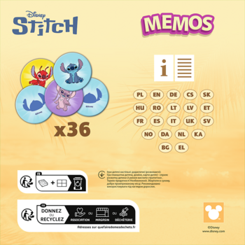 TREFL DISNEY STITCH Memo 36 Lilo & Stitch (02899T)