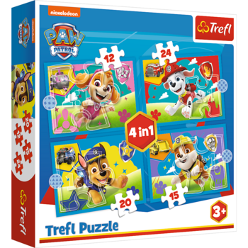 TREFL PAW PATROL Комплект пазлов 4в1 Paw Patrol (34628T)