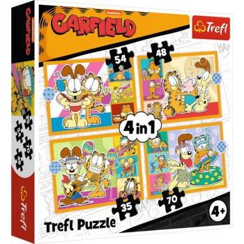 TREFL GARFIELD Комплект пазлов 4в1 Гарфилд (34673T)