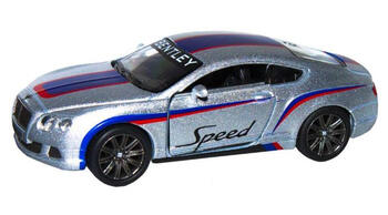 KINSMART Металлическая моделька Bentley Continental GT Speed 2012, маштаб 1:38 (KT5369F)