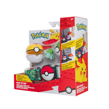 POKEMON W16 Clip ´n´ Go Набор с Ремнем, поке болом и фигуркой (PKW95283-16)