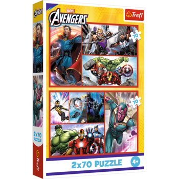 TREFL AVENGERS Набор пазлов, 2x70 шт. (34439T)