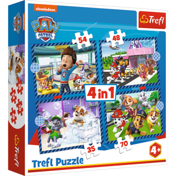 TREFL PAW PATROL Комплект пазлов Щенячий патруль 4в1 (34650T)