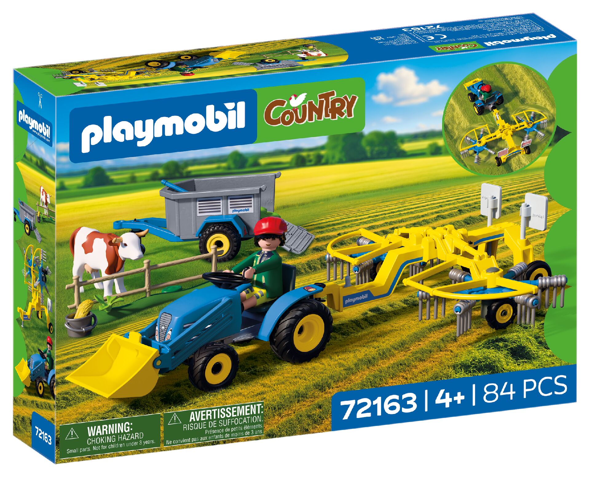 PLAYMOBIL Малый трактор с сеноворошилкой 72163 (72163P)