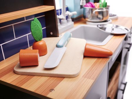 Детская MDF деревянная кухня с аксессуарами LOFT XXL 96cm (6286)