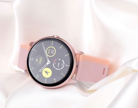 Gino Rossi Smartwatch G.RSWSF1-4D2-1 rosegold/black + дополнительный БРАСЛЕТ (zg309c)