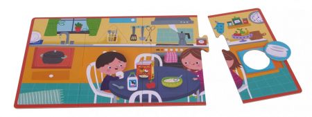 APLI kids Puzle Māja The house puzzle 17894