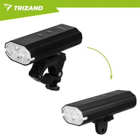 Велосипедный передний и задний фонарь 1300lm 5200mAh USB (P27800)