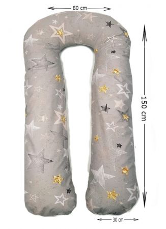 Подушка для беременных MAXI ПОДКОВА GREY STARS