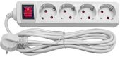 BESK Pagarinātājs 4-vietīgs 3m a/z slēdzi pievadvads 3Gx1.0mm (4750959027219)