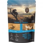 Ambrosia Grain Free Wet Food Cat Adult Sterilized Rabbit & Chicken - мitrā barība sterilizētiem pieaugušiem kaķiem ar trušiem un vistu 85g (5214003296086)