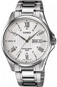 CASIO Мужские наручные часы MTP-1384D-7A (ZD108A) + BOX silver