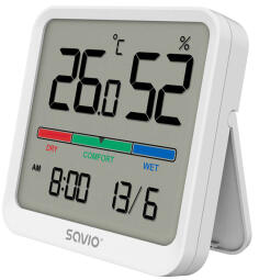 Digitālais termometrs Savio Temperature and Humidity Sensor (CT-01/W)
