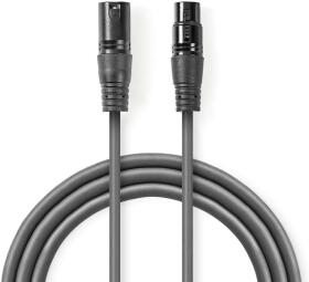 Kabelis Nedis XLR M - XLR F 5m (COTH15010GY50)