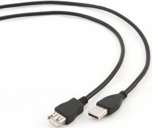 Kabelis Gembird USB Male - USB Female 3m Black (CCP-USB2-AMAF-10)