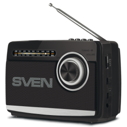 Skaļrunis Sven SRP-155 FM,AM,SW Radio Bluetooth Black (SRP-155)