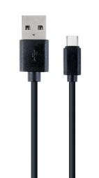 Gembird USB Male - USB Type C Male 1m Black (CC-USB2-AMCM-1M)