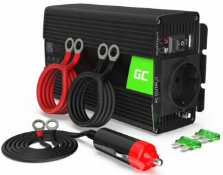 Strāvas pārveidotājs Green Cell Car Power Inverter Converter 12V to 230V 500W/ 1000W (INV16)