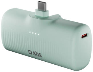 Enerģijas krātuve SBS Eco 5000mAh Turquoise green (TEBB5000PLUGLBGRS)