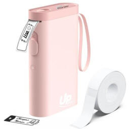 Portatīvais uzlīmju printeris UPRINT UP21 rozā, USB uzlādējams (UP21-P)