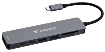 Dokstacija Verbatim USB-C Essentials Multiport Hub 7 Port (32158V)
