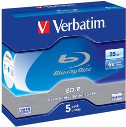 Matricas BD-R Verbatim 25 GB 6x Single Layer 5 Pack Jewel (43715V)