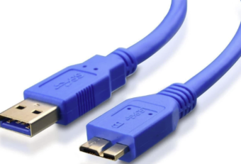Kabelis Brackton USB-A Male - USB Micro B Male 1m Blue (US3-AMB-0100.U)