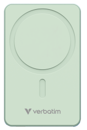 Enerģijas krātuve Verbatim Charge n Go 5000mAh Magnetic Wireless Charge Green (32226V)