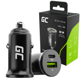Auto lādētājs PowerRide Nano 38W Ultra Charge Fast Charging (CADM-GC-38AC)