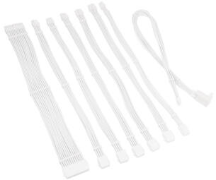 PSU kabeļu pagarinātāji Kolink Core Pro Braided Cable Extension Kit 12V-2x6 Type 1 - White (COREPRO-EK-12VT1-WHT)