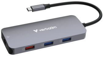 Dokstacija Verbatim USB-C Pro Multiport Hub 9 Port (32152V)