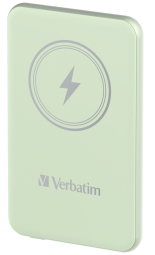 Enerģijas krātuve Verbatim Charge n Go 5000mAh Magnetic Wireless Charge Green 20W (32241V)