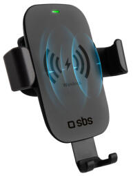 Telefona turētājs SBS Gravity ar uzlādi 10W (TESUPGRAVWIRLITE10W)