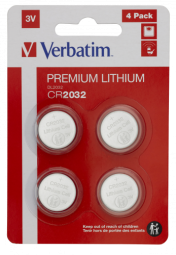 Baterijas Verbatim CR2032 Premium Lithium 4-Pack (49533V)