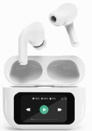 Austiņas Gembird BT TWS with LCD display and Active Noise Cancelling White (TWS-LCD-ANC-01-W)