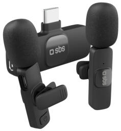 Bezvadu mikrofoni SBS USB-C receiver 2x clip mic (TEKIT2MICTYCBTK)