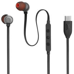 Austiņas JBL Tune 310C USB-C Black (JBLT310CBLK)