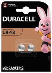 BaterijaS Duracell LR43 2 pack 1.5V 186/V12GA (5000394052581)