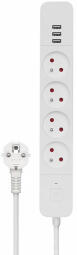 Pagarinātājs Savio Power strip 3 x USB-A Fast Charging 1.5m (LZ-12)