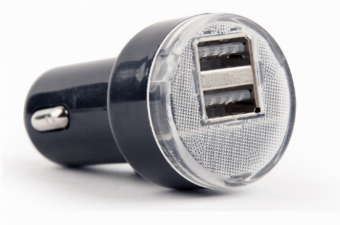 Gembird USB Car charger 2-port Black (EG-U2C2A-CAR-02)