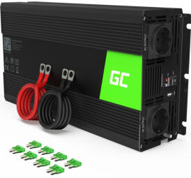 Strāvas pārveidotājs Green Cell Power Inverter Converter 24V to 230V 1500W/3000W Pure sine (INV19)