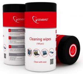 Salvetes Gembird Cleaning wipes TFT / LCD 100 gab (CK-WW100-01)
