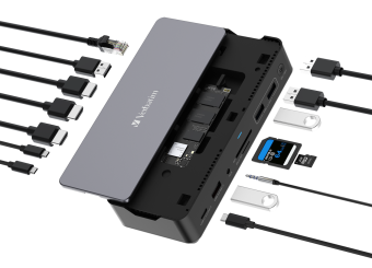 Dokstacija Verbatim Docking CDS-15 USB-C 15-in-1 (32173V)