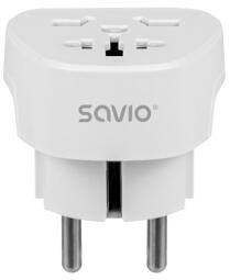 Strāvas adapteris SAVIO Travel adapter Global socket – EU plug 15A (AP-06)